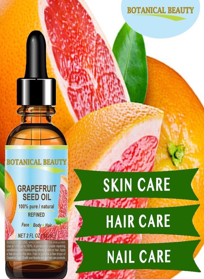 Botanical Beauty GRAPEFRUIT SEED OIL. 100% Pure Natural Undiluted Refined Cold Pressed Carrier Oil (NOT ESSENTIAL OIL) 1 Fl Oz - 30 ml for Face, Skin, Hair, Lips and Nails. Rich in Vitamin C - Image 3